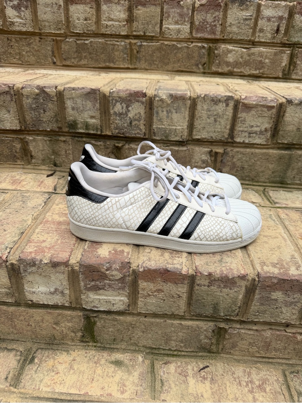 Adidas Superstar Snakeskin D70171 White Black Men’s 11